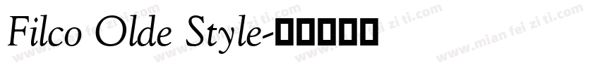 Filco Olde Style字体转换